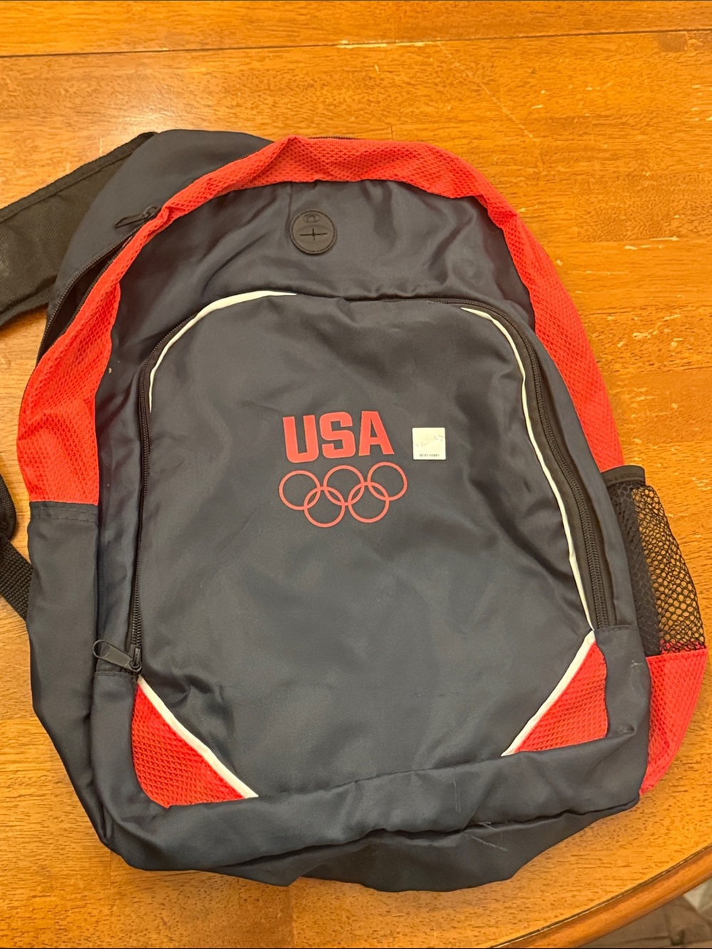Active USA Navy and Red Olympic Logo Backpack